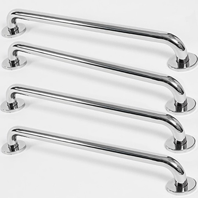 Grab Rail 600mm Polished Stainless Steel Four Pack