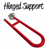 Hinged Support Rail In Cherry