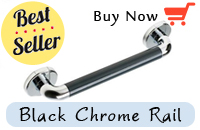 Anthracite Grey Chrome Grab Rail