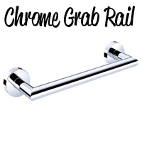 Chrome Grab Rail 305mm