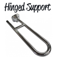 Hinged Support Rail In Chrome
