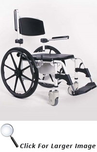 Self propel shower commode chair