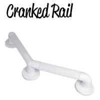 Plastic fluted 135° Cranked Rail