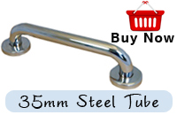 Grab Rails In Polished Stainless Steel 35mm Tube