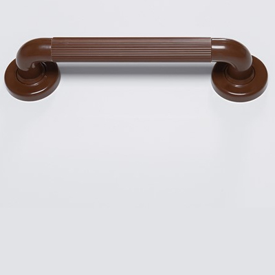 Grab Rails Plastic Fluted In Brown 300mm