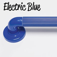 Grab Rail Plastic Fluted In Electric Blue 300mm 