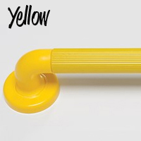 Grab Rail Plastic Fluted Yellow 300mm