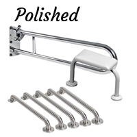 Grab Rail Pack Polished Stainless Steel Low Level