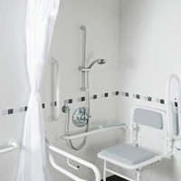 Shower Doc M Pack With White Rails