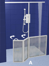 Wetroom Shower Door Pack WF25 1300 x 800