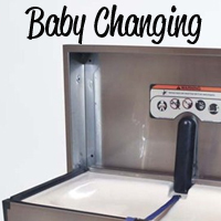 Stainless Steel Baby Changing Unit - horizontal
