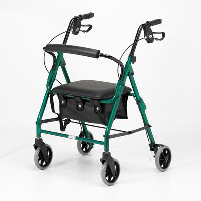 Aided Walker With Low Rest Seat Green