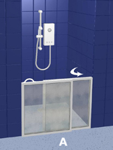 Wetroom Shower Door Pack WF20 1000 x 1000