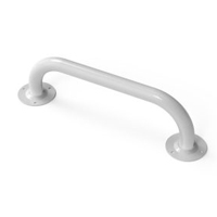 The Round End Steel Rails In White 25mm Tube